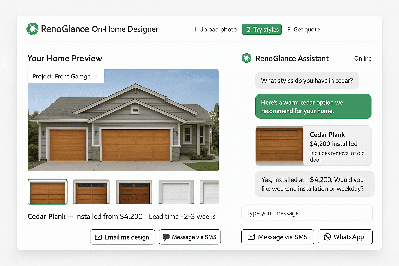 On-home Visualization